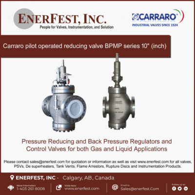 Carraro pilot operated reducing valve BPMP series 10" (inch)
